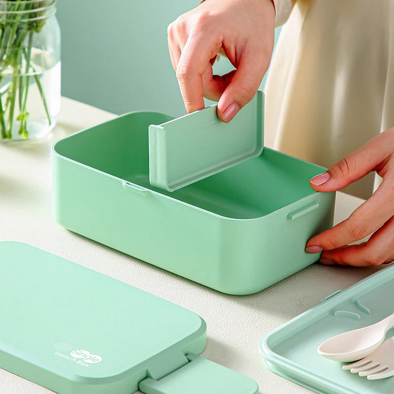 Green Bamboo Fiber Lunch Box